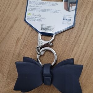 Itzy Ritzy Boss Bow Bag Charm in Moonstone